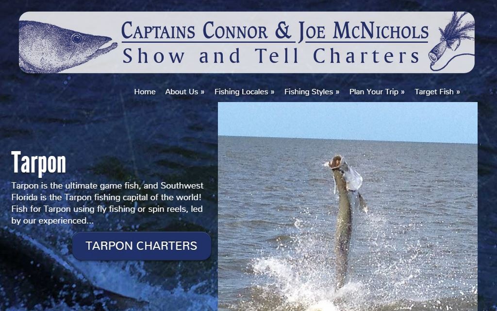 Show and Tell Charters website