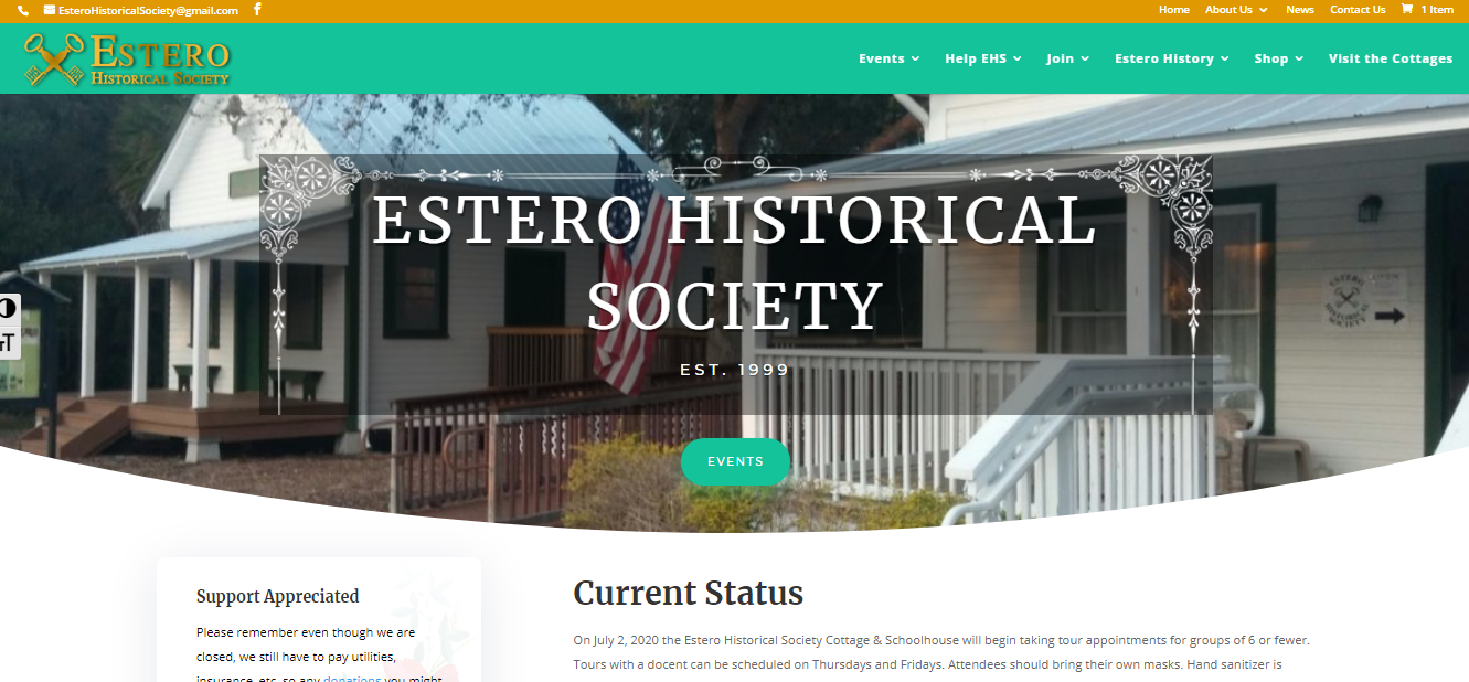 EsteroHistorical Society website