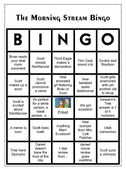 Morning Stream Bingo