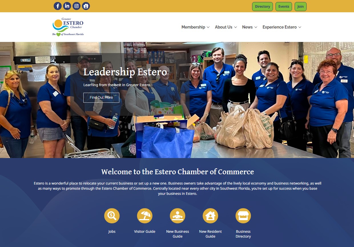 Estero Chamber of Commerce Website