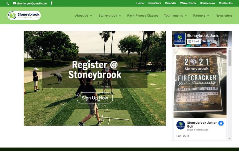 Stoneybrook Junior Golf Website